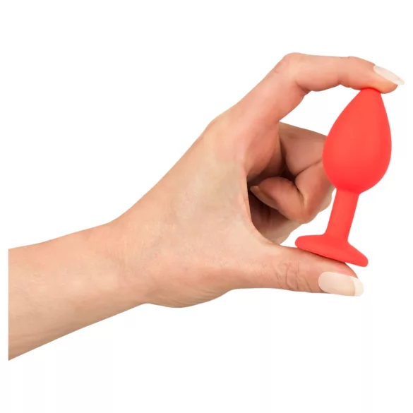 You2Toys - Colorful JOY - silikonowy korek analny - mały (czerwony)