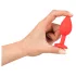 You2Toys - Colorful JOY - silikonowy korek analny - mały (czerwony)