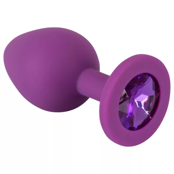 You2Toys - Colorful JOY - silikonowy korek analny - średni (fioletowy)
