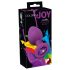 Kolorowy JOY - silikonowy analny plug - średni (fioletowy)