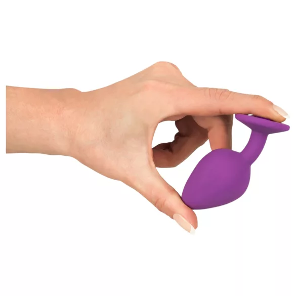 You2Toys - Colorful JOY - silikonowy korek analny - średni (fioletowy)