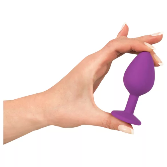 You2Toys - Colorful JOY - silikonowy korek analny - średni (fioletowy)