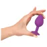 You2Toys - Colorful JOY - silikonowy korek analny - średni (fioletowy)