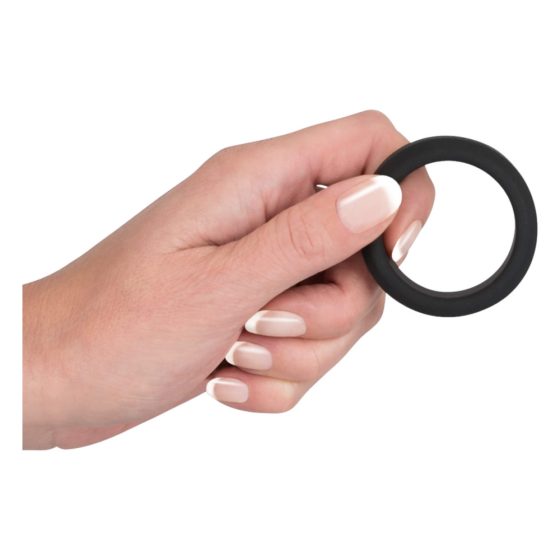 Black Velvet - grubościenny pierścień na penisa (3,8 cm) - czarny