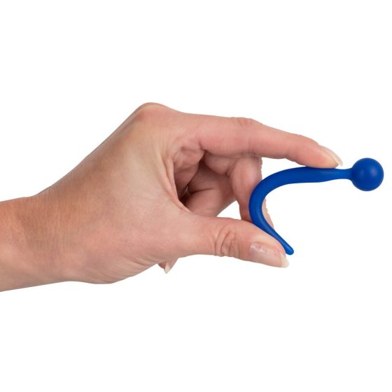 Dilator Sperm Stopper - kulisty silikonowy dildo do rozszerzania cewki moczowej (niebieski)