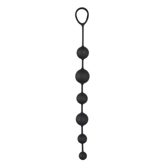 Elastyczna różdżka analna Black Velvet (czarna)
