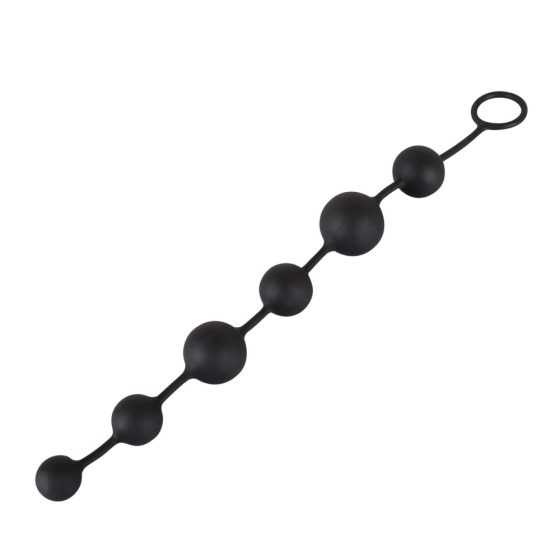 Elastyczna różdżka analna Black Velvet (czarna)