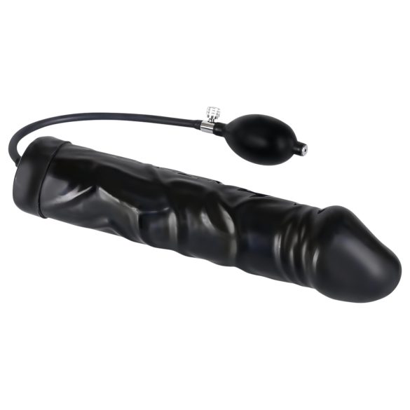 You2Toys - lateksowy, pompowany korek analny - duży (czarny)