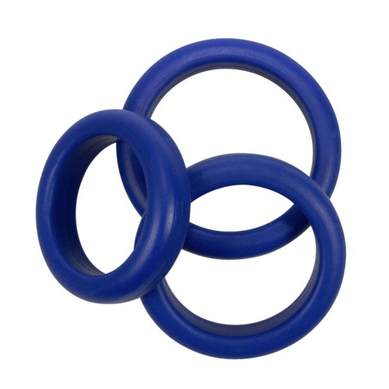 You2Toys - Trio grubościennych pierścieni silikonowych (niebieski)