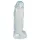 Crystal Clear Big Dong - żelowy wielki dildo (21,5 cm)