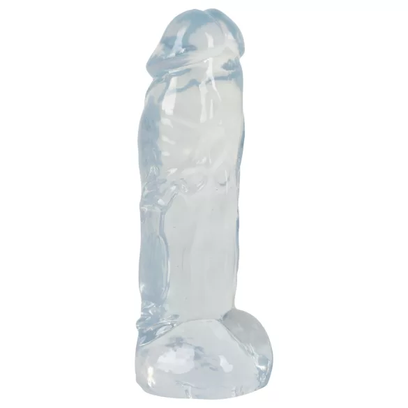 Crystal Clear Big Dong - żelowy wielki dildo (21,5 cm)