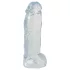 Crystal Clear Big Dong - żelowy wielki dildo (21,5 cm)