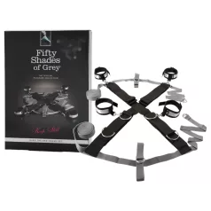   Fifty Shades of Grey - komplet do krępowania - regulowany - szary