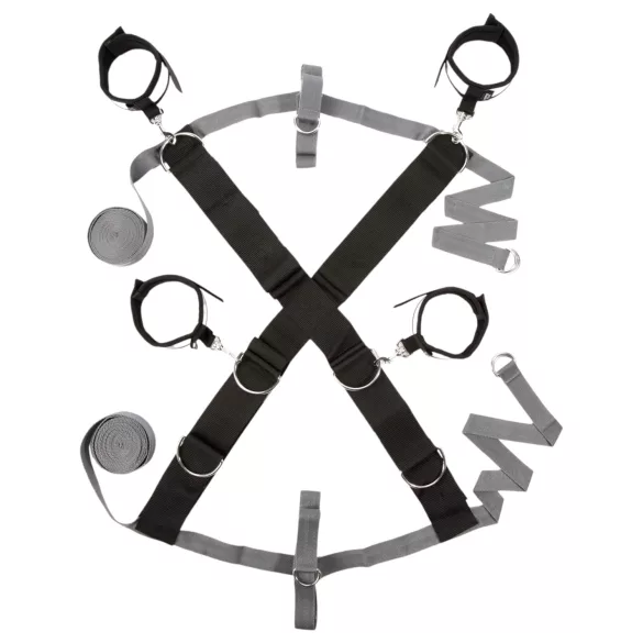 Fifty Shades of Grey - komplet do krępowania - regulowany - szary