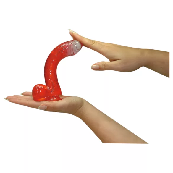 Jolly - dildo realistyczne - 17 cm - czerwony