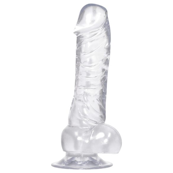 Przezroczysty dildo z przyssawką