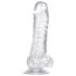 Przezroczysty dildo z przyssawką