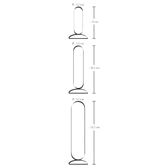 You2Toys - Trening analny - realistyczny zestaw dildo - 3 szt. (naturalny)