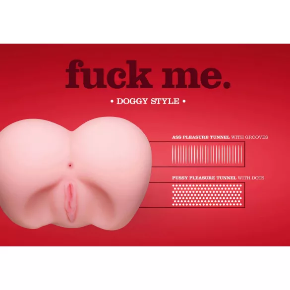 You2Toys - realistyczna lalka erotyczna - pośladki - silikon - kolor naturalny