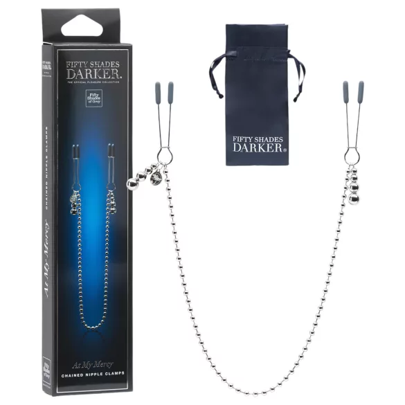 Fifty Shades Darker - zacisk na sutki z łańcuszkiem