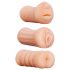 XXX To GO Juicy zestaw (3 szt.) - sztuczna wagina, usta, anus masturbator