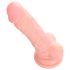 Medyczny silikonowy dildo (18cm) - naturalny wygląd