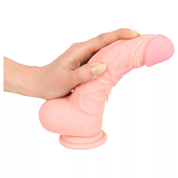 Medical - dildo silikon medyczny - 20 cm - kolor naturalny