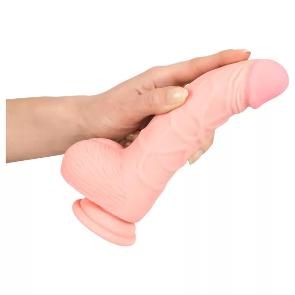 Medical - dildo silikon medyczny - 20 cm - kolor naturalny