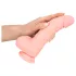 Medical - dildo silikon medyczny - 20 cm - kolor naturalny
