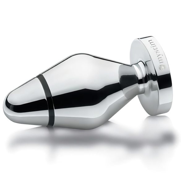 mystim - wtyczka analna elektro - duża - srebrna