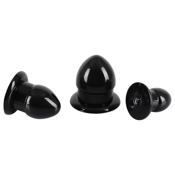You2Toys - Stretching Plug Kit - zestaw korków analnych - 3 szt. (czarny)