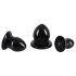You2Toys - Zestaw Koreczków Rozciągających - 3 sztuki (czarne)