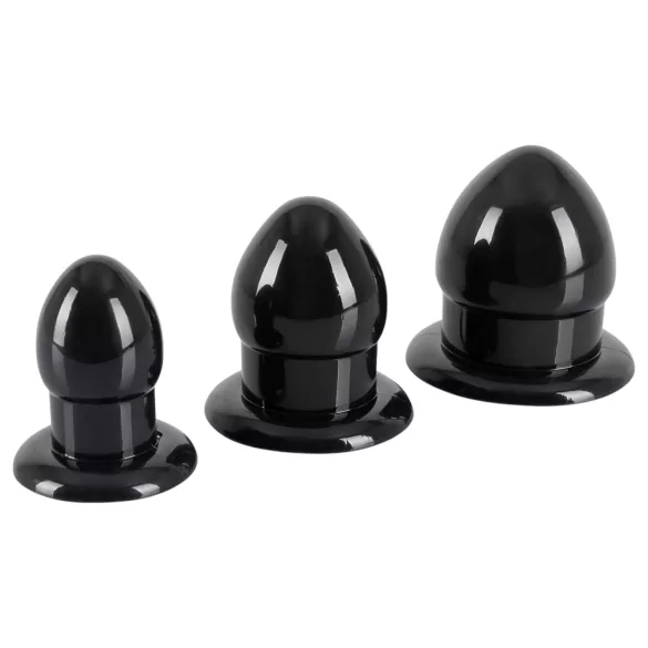 You2Toys - Stretching Plug Kit - zestaw korków analnych - 3 szt. (czarny)