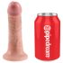 King Cock Strap-On 6 - przymocowywany dildo - naturalny