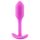 b-vibe Snug Plug 1 - różowy analny plug z 55g obciążnikiem