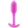 b-Vibe Snug Plug 1 - korek analny z wewnętrznym obciążeniem (55 g, różowy)