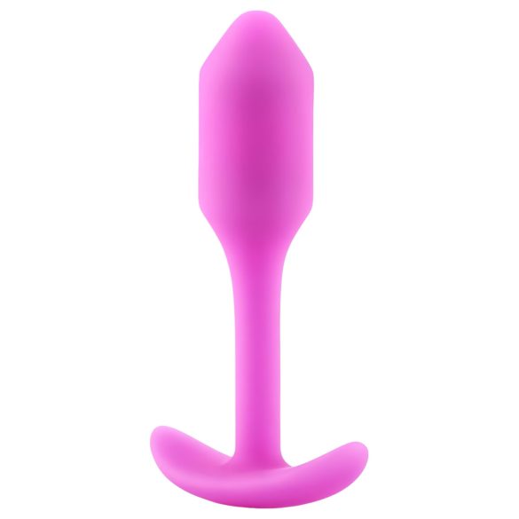 b-vibe Snug Plug 1 - różowy analny plug z 55g obciążnikiem