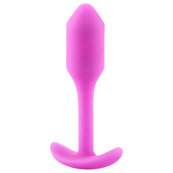 b-Vibe Snug Plug 1 - korek analny z wewnętrznym obciążeniem (55 g, różowy)