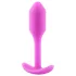 b-Vibe Snug Plug 1 - korek analny z wewnętrznym obciążeniem (55 g, różowy)