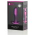 b-vibe Snug Plug 1 - różowy analny plug z 55g obciążnikiem