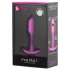 b-Vibe Snug Plug 1 - korek analny z wewnętrznym obciążeniem (55 g, różowy)