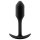 b-vibe Snug Plug 1 - czarny analny plug z ciężarkiem (55g)