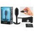 b-vibe Snug Plug 1 - czarny analny plug z ciężarkiem (55g)