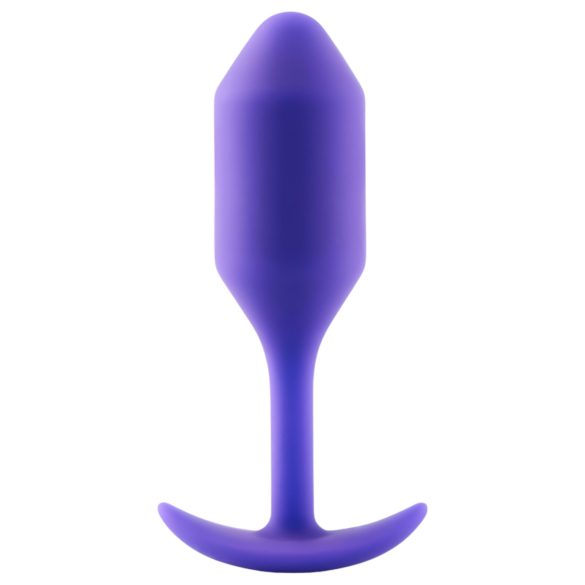 b-vibe - korek analny z dwiema kulkami - 114g - fioletowy
