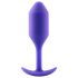 b-vibe Snug Plug 2 - podwójne kulki analne (114g) - fioletowy
