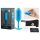 b-vibe Snug Plug 3 - podwójna analna kulka (180g) - niebieska