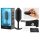 b-vibe Snug Plug 3 - podwójny czarny korek analny (180g)