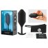 b-vibe Snug Plug 4 - podwójny analny korek (257g) - czarny