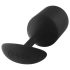 b-vibe Snug Plug 4 - podwójny analny korek (257g) - czarny