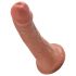 King Cock 6 dildo (15 cm) - brązowy